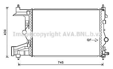 AVA QUALITY COOLING Radiaator,mootorijahutus OL2487